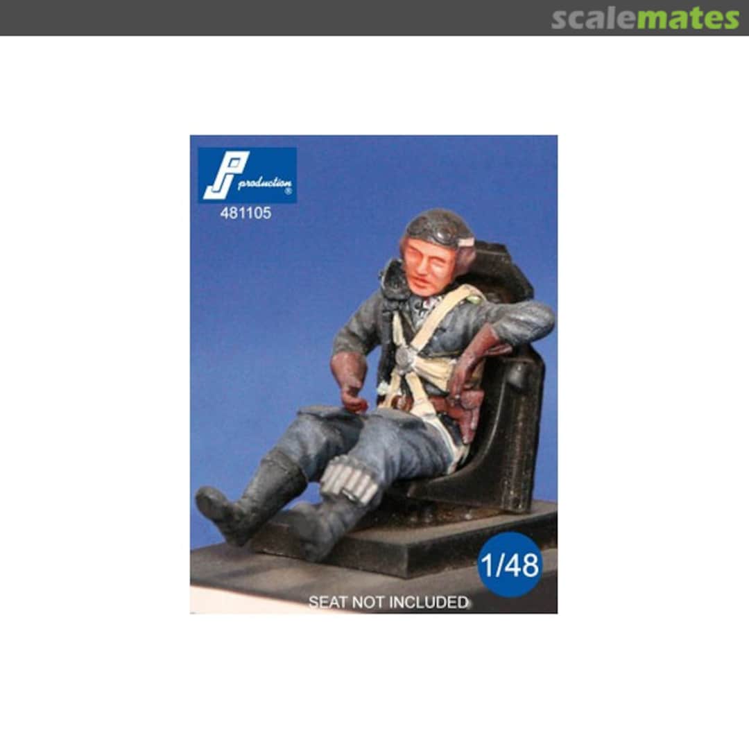 Boxart German fighter pilot seated in a/c (WW II) 481105 PJ Production Boxart German fighter pilot seated in a/c (WW II) 481105 PJ Production