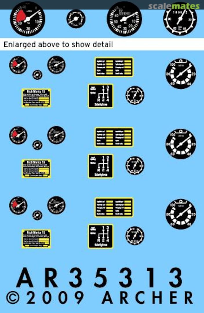 Boxart Schwimmwagen, Kübelwagen and Kettenkrad Instruments and Placards AR35313 Archer Boxart Schwimmwagen, Kübelwagen and Kettenkrad Instruments and Placards AR35313 Archer