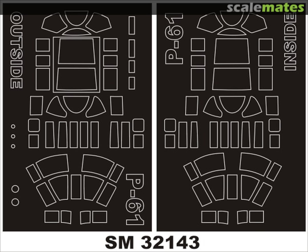 Boxart Northrop P-61 Black Widow SM32143 Montex Boxart Northrop P-61 Black Widow SM32143 Montex