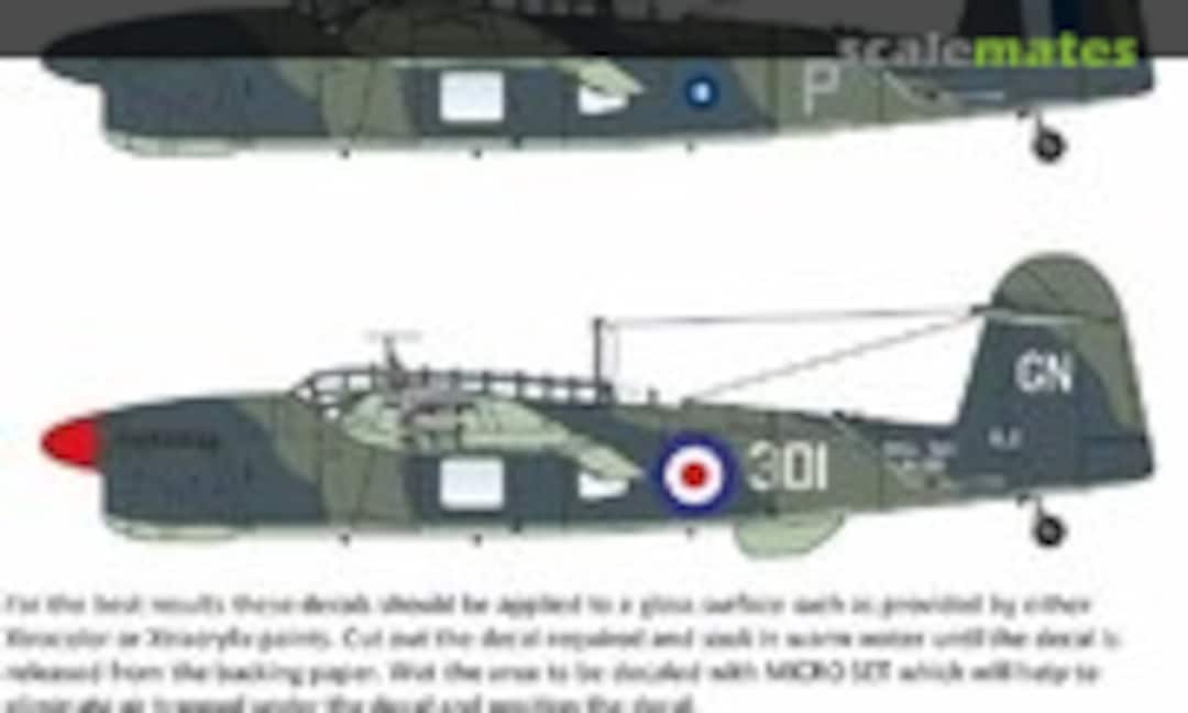 1:72 Fairey Barracuda Collection (Xtradecal X72267) X72267
