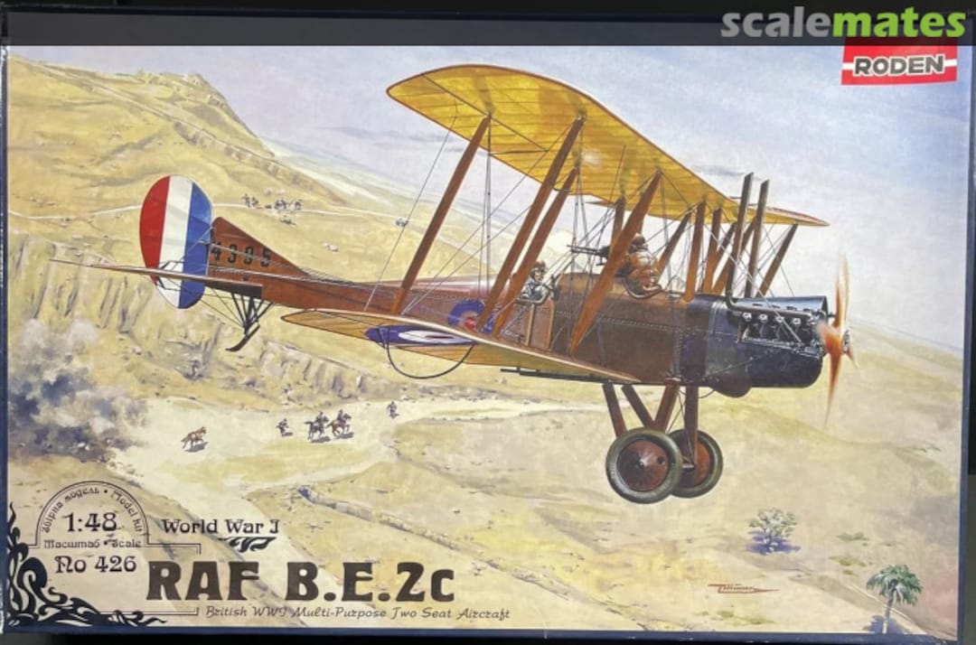 Boxart Royal Aircraft Factory B.E.2c 426 Roden Boxart Royal Aircraft Factory B.E.2c 426 Roden