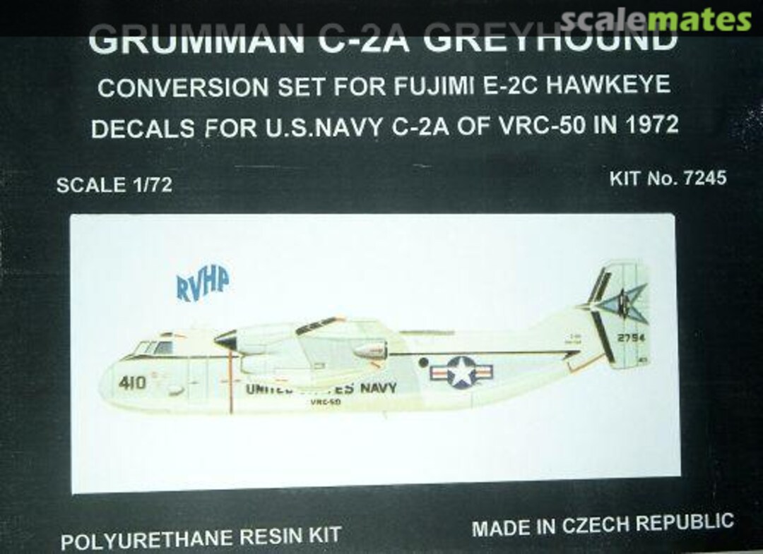 Boxart Grumman C-2A Greyhound (for Hasegawa E-2C Hawkeye) 7245 RVHP Boxart Grumman C-2A Greyhound (for Hasegawa E-2C Hawkeye) 7245 RVHP
