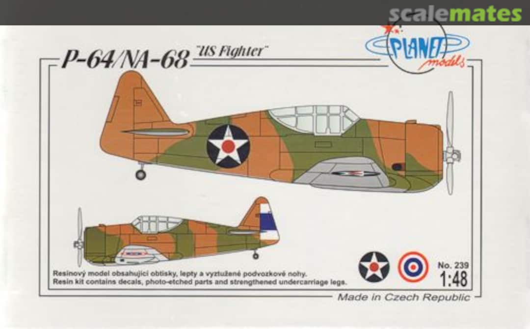 Boxart P-64/NA-68"US Fighter" PLT239 Planet Models