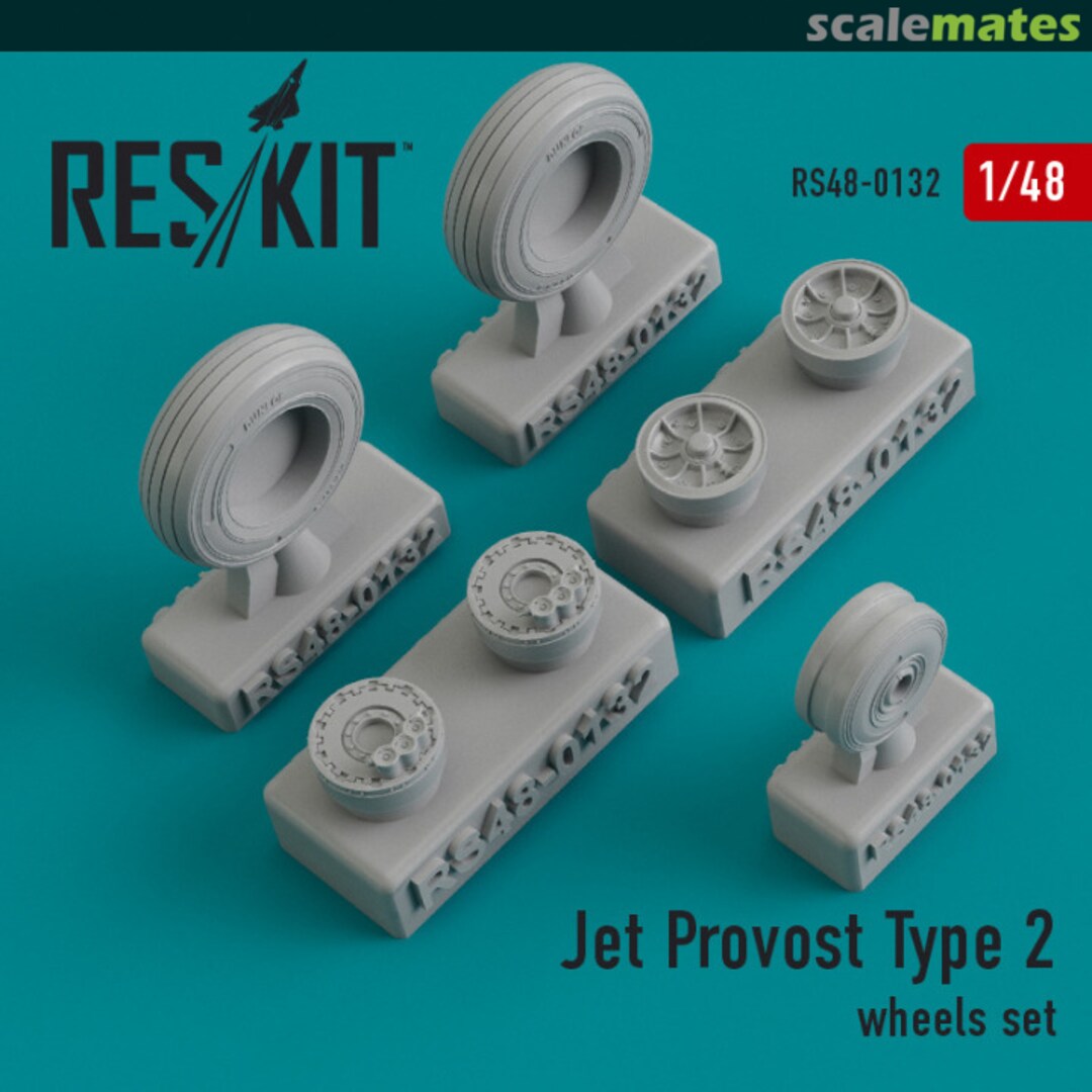 Boxart Jet Provost Type 2 wheels set RS48-0132 ResKit Boxart Jet Provost Type 2 wheels set RS48-0132 ResKit