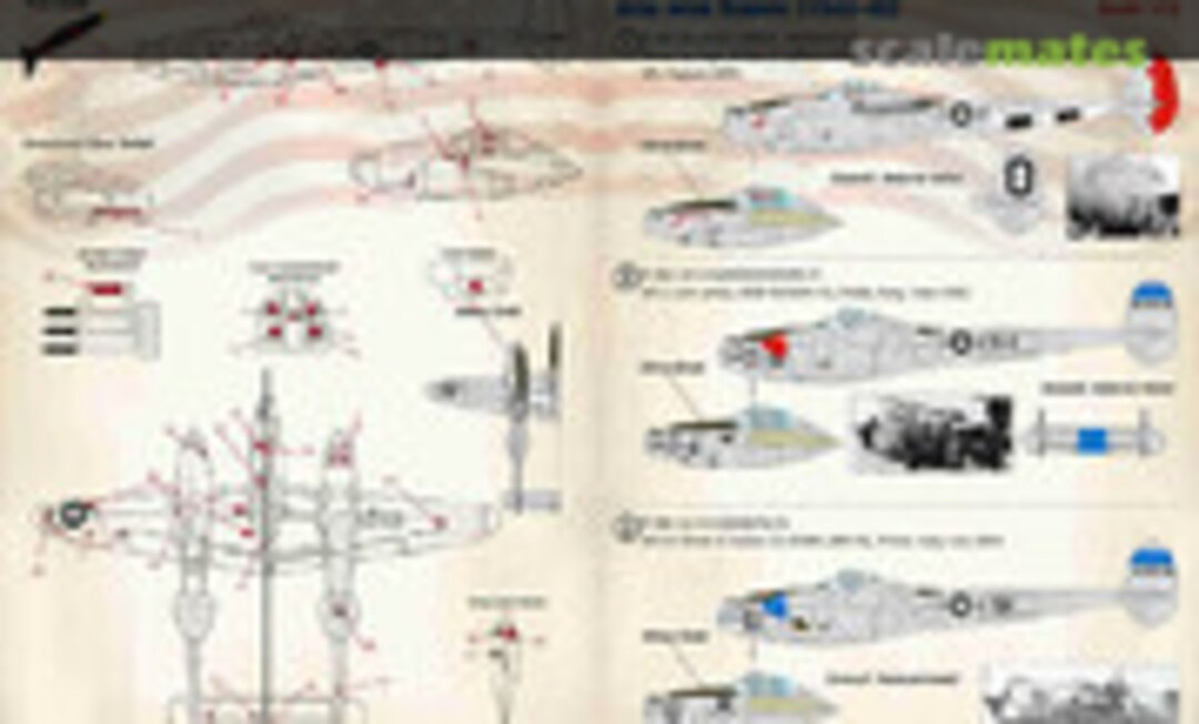 1:72 P-38J Lightning Aces over Europe (1944-45) (Print Scale 72-353) 72-353