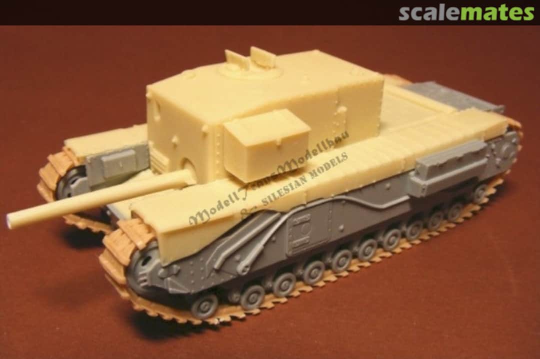 Boxart Churchill "Gun carrier" 3-inch howitzer MT 72408 Modell Trans Modellbau Boxart Churchill "Gun carrier" 3-inch howitzer MT 72408 Modell Trans Modellbau