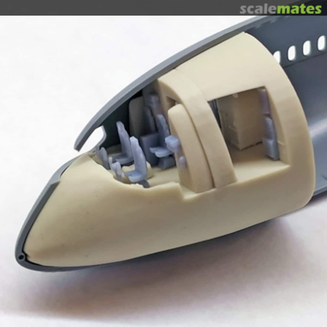 Boxart Cockpit and Forward galley set G787-1 Rocast Scale Model Details Boxart Cockpit and Forward galley set G787-1 Rocast Scale Model Details