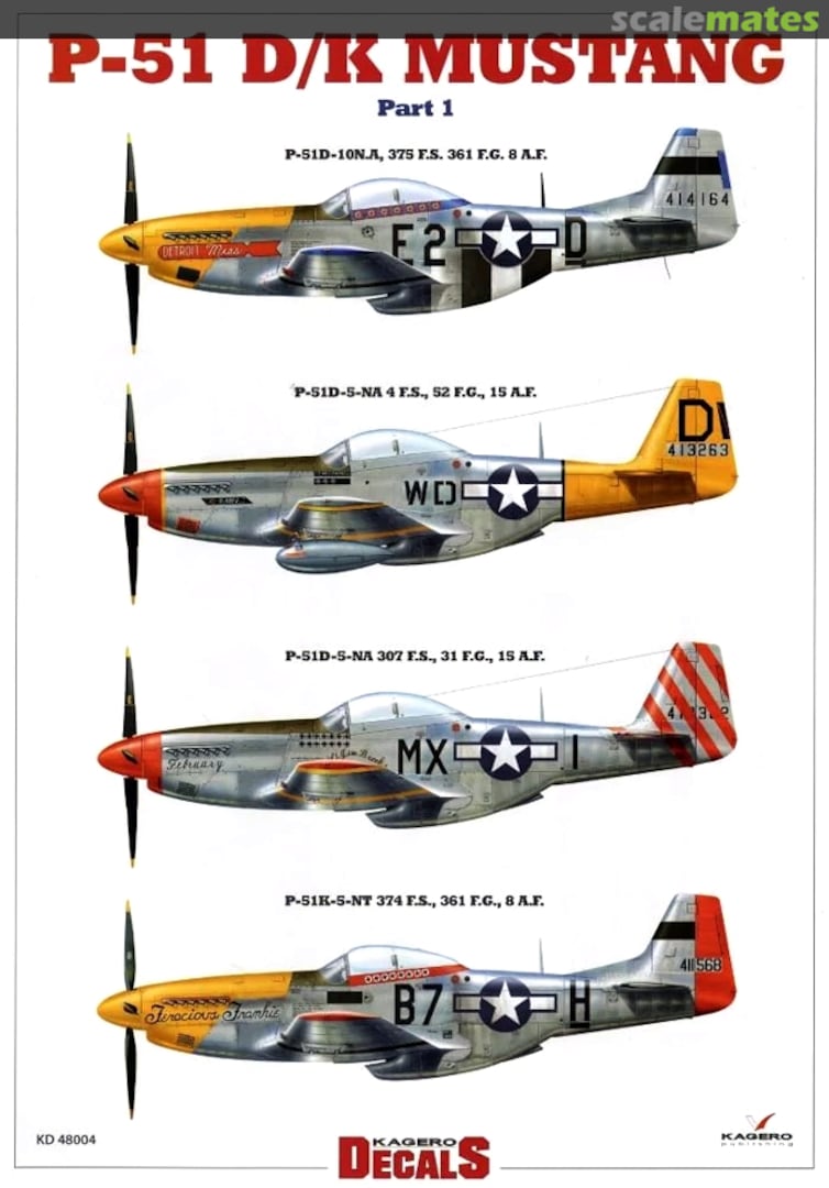 Boxart P-51 D/K Mustang KD 48004 Kagero Boxart P-51 D/K Mustang KD 48004 Kagero