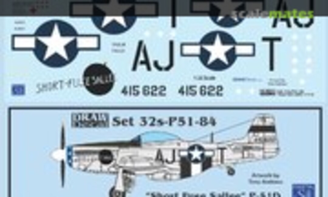 1:32 “Short-Fuse Sallee” P-51D (Draw Decal 32-P51-84) 32-P51-84