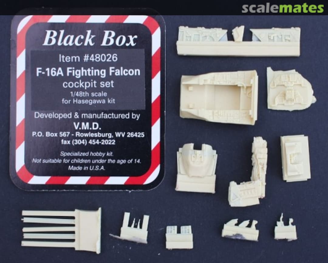 Boxart F-16A Fighting Falcon Cockpit Set 48026 Black Box Boxart F-16A Fighting Falcon Cockpit Set 48026 Black Box