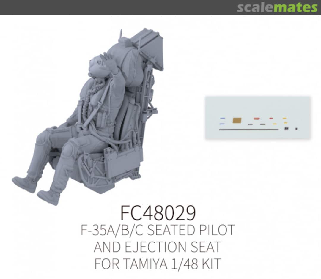 Boxart F-35A/B/C Seated Pilot and Ejection Seat #9 FC48029 Galaxy Model Boxart F-35A/B/C Seated Pilot and Ejection Seat #9 FC48029 Galaxy Model