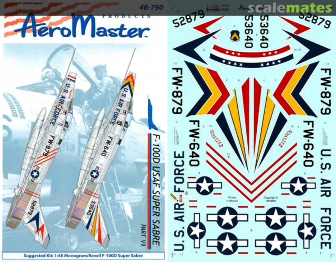 Boxart F-100D Super Sabre Part VII 48-790 AeroMaster