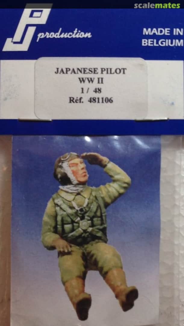 Boxart Japanese fighter pilot seated in a/c (WWII) 481106 PJ Production