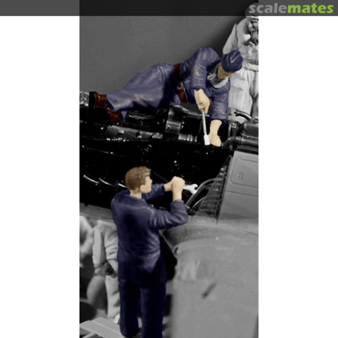 Boxart Engine Maintenance Figure Set for Ta152H-1 SWS02-F11 Zoukei-Mura Boxart Engine Maintenance Figure Set for Ta152H-1 SWS02-F11 Zoukei-Mura