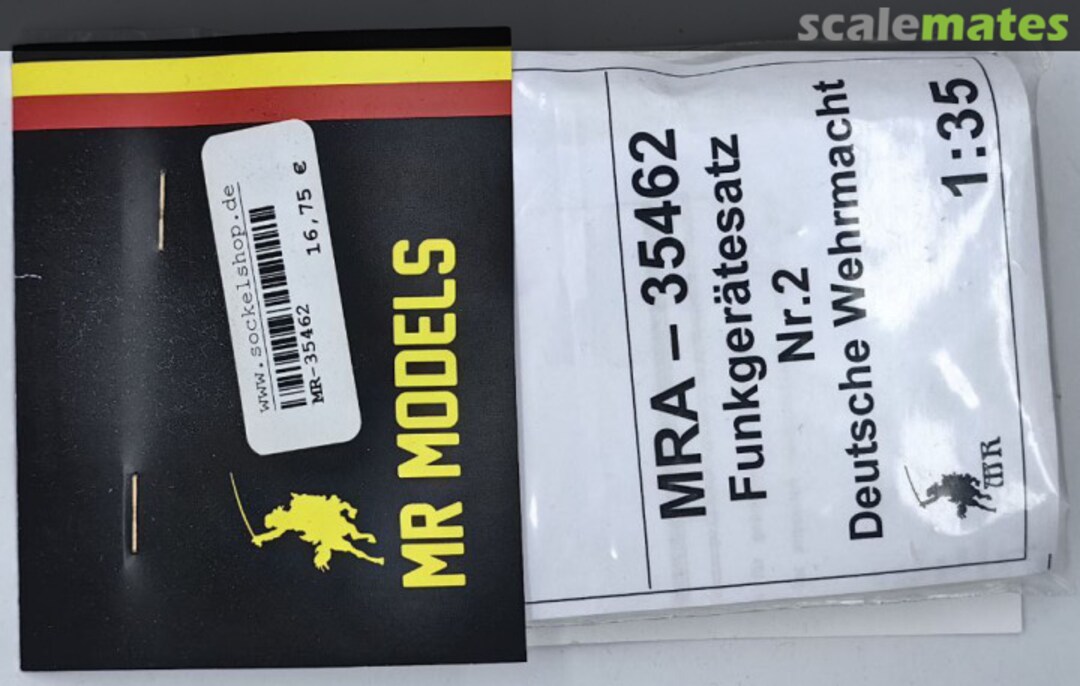Boxart radio set German Wehrmacht # 2 contains FU 7, FU 8, FU 12 MR-35462 MR Modellbau Boxart radio set German Wehrmacht # 2 contains FU 7, FU 8, FU 12 MR-35462 MR Modellbau