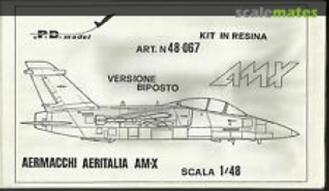 Boxart Aermacchi Aeritalia AM-X versione biposto 48067 P.D. Model Vicenza Boxart Aermacchi Aeritalia AM-X versione biposto 48067 P.D. Model Vicenza