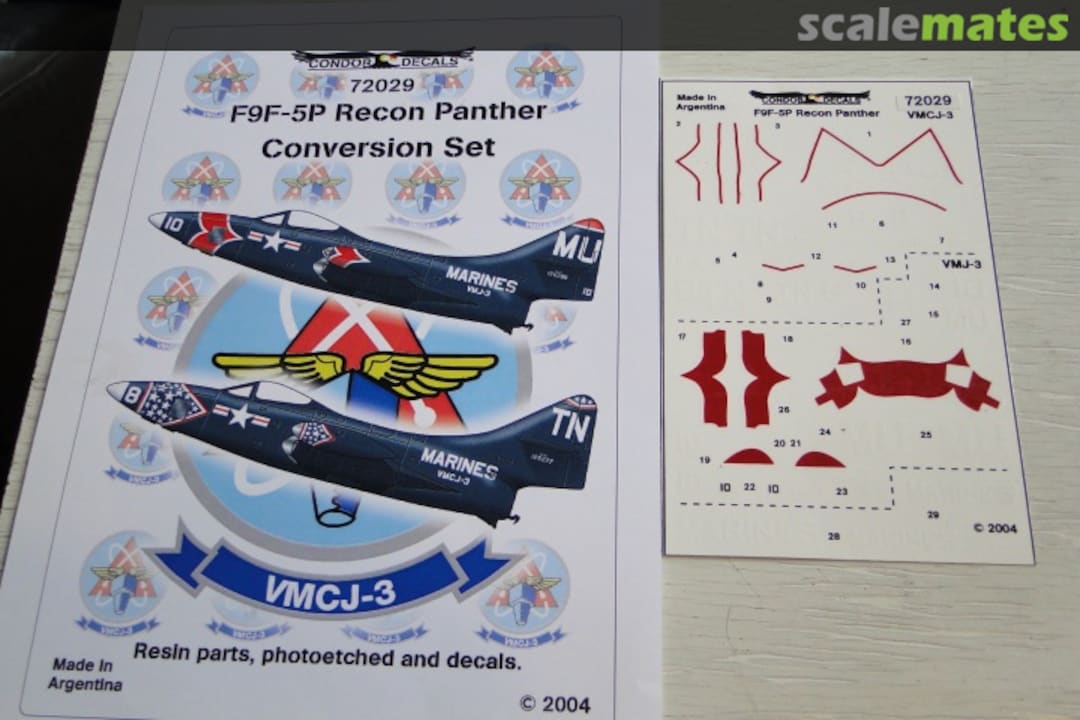 Boxart F9F-5P Recon Panther 72029 Condor Decals Boxart F9F-5P Recon Panther 72029 Condor Decals