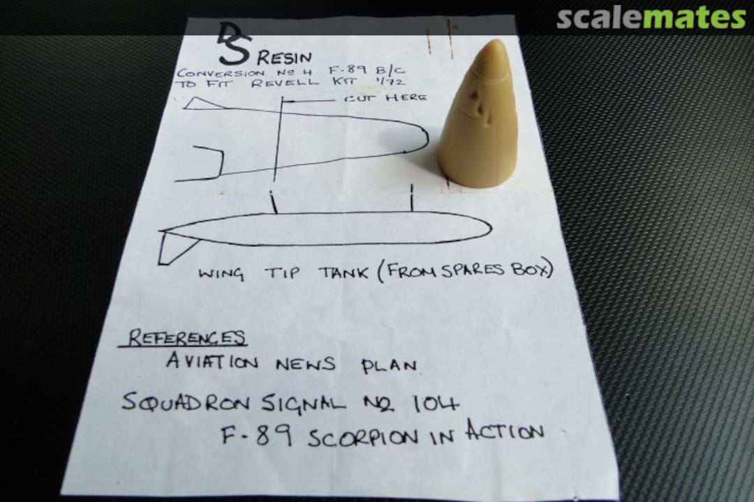 Boxart F-89 B/C conv.for Revell kit 4 D+S RESIN Boxart F-89 B/C conv.for Revell kit 4 D+S RESIN