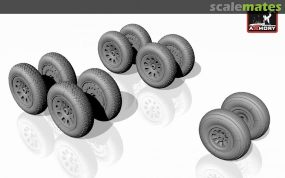 Boxart Antonov An-10/An-12 wheels set, universal AW72019 Armory Boxart Antonov An-10/An-12 wheels set, universal AW72019 Armory