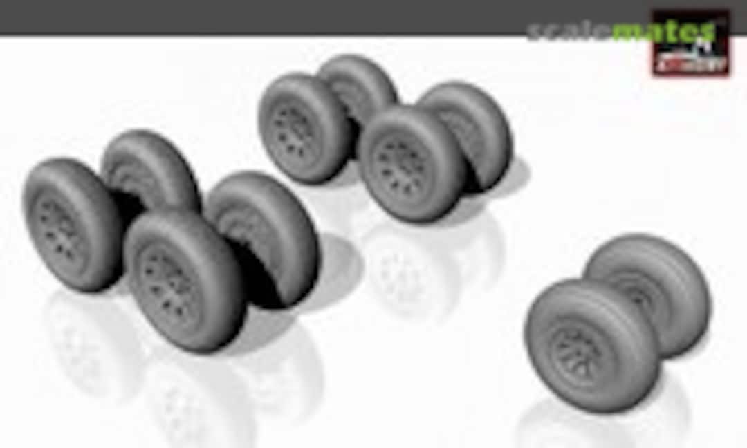 1:72 Antonov An-10/An-12 wheels set, universal (Armory AW72019)