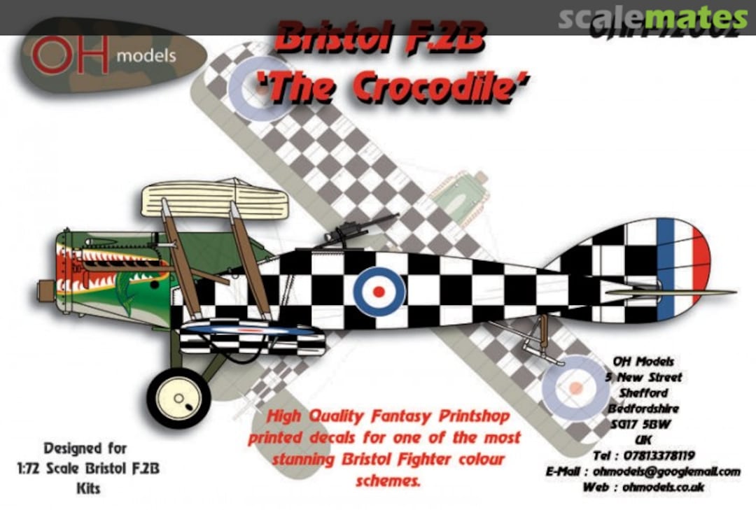 Boxart Bristol F.2B 'The Crocodile' OHM-72002 OH Models Boxart Bristol F.2B 'The Crocodile' OHM-72002 OH Models