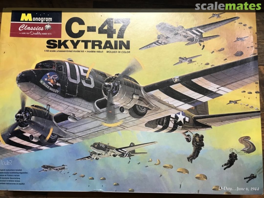 Boxart C-47 Skytrain 85-5607 Monogram Boxart C-47 Skytrain 85-5607 Monogram
