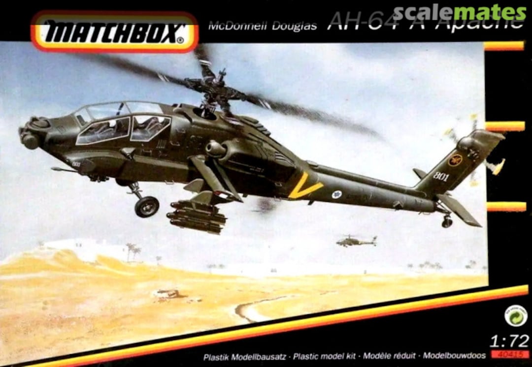 Boxart McDonnell Douglas AH-64 A Apache 40415 Matchbox