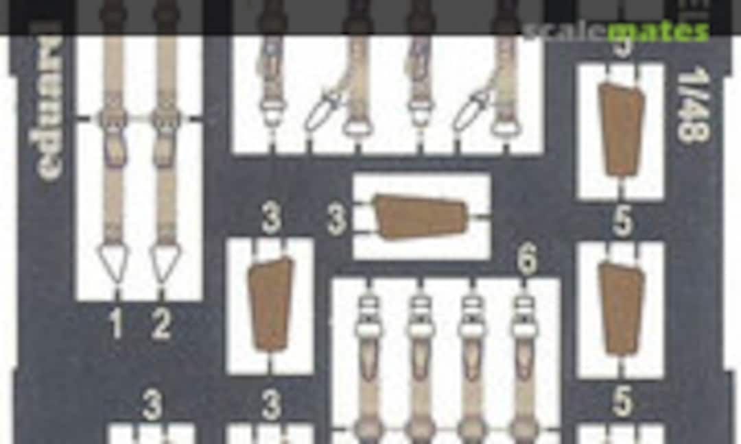 1:48 He 111H-16 seatbelts STEEL (Eduard FE963)