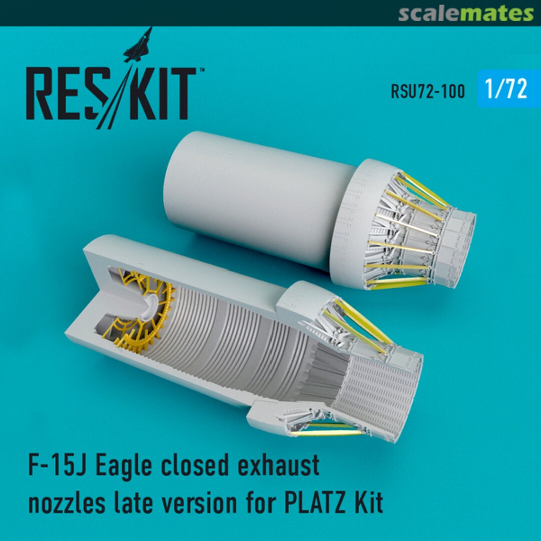 Boxart F-15J Eagle closed exhaust nozzles RSU72-0100 ResKit Boxart F-15J Eagle closed exhaust nozzles RSU72-0100 ResKit