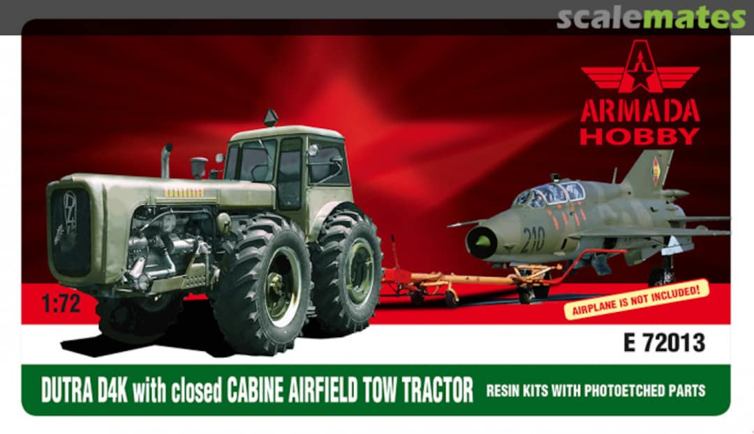Boxart Dutra D4K airfield tow tractor with Closed Cab E72013 Armada Hobby Boxart Dutra D4K airfield tow tractor with Closed Cab E72013 Armada Hobby