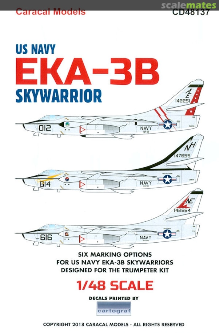 Boxart EKA-3B Skywarrior CD48137 Caracal Models Boxart EKA-3B Skywarrior CD48137 Caracal Models