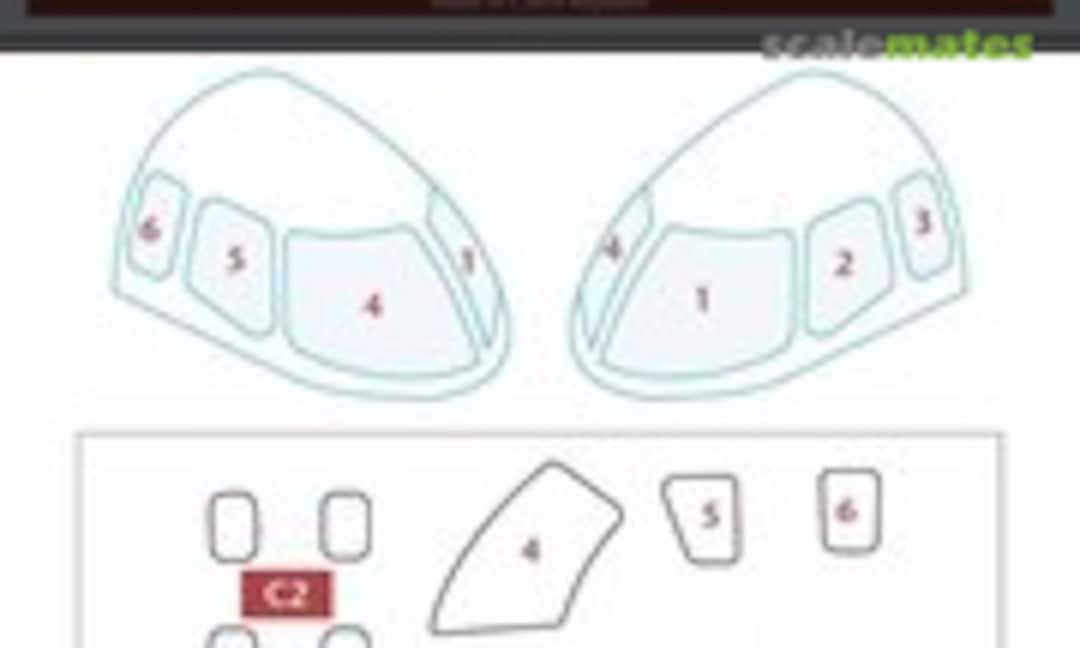 1:72 Canopy Mask: U-125 JASDF - Sword - (Peewit M72202) M72202