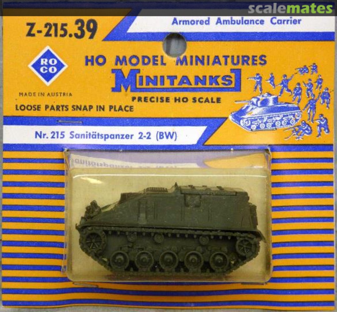 Boxart Sanitätspanzer 2-2 Z-215.39 Roco Minitanks Boxart Sanitätspanzer 2-2 Z-215.39 Roco Minitanks