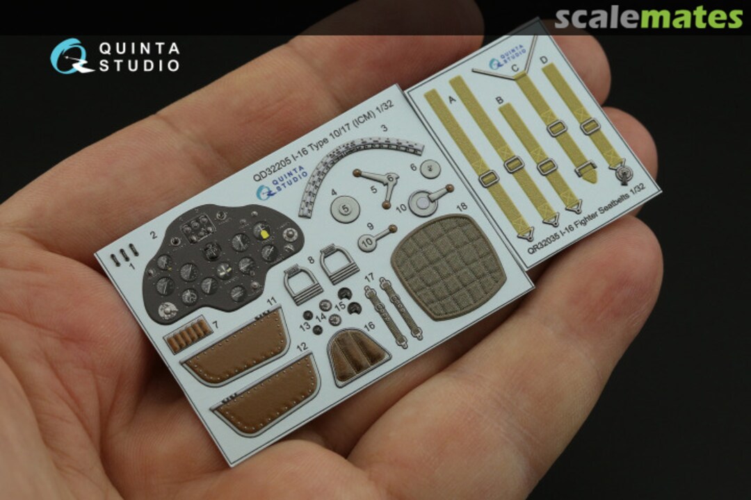 Contents I-16 Type 10/17 interior 3D decals QD32205 Quinta Studio Contents I-16 Type 10/17 interior 3D decals QD32205 Quinta Studio