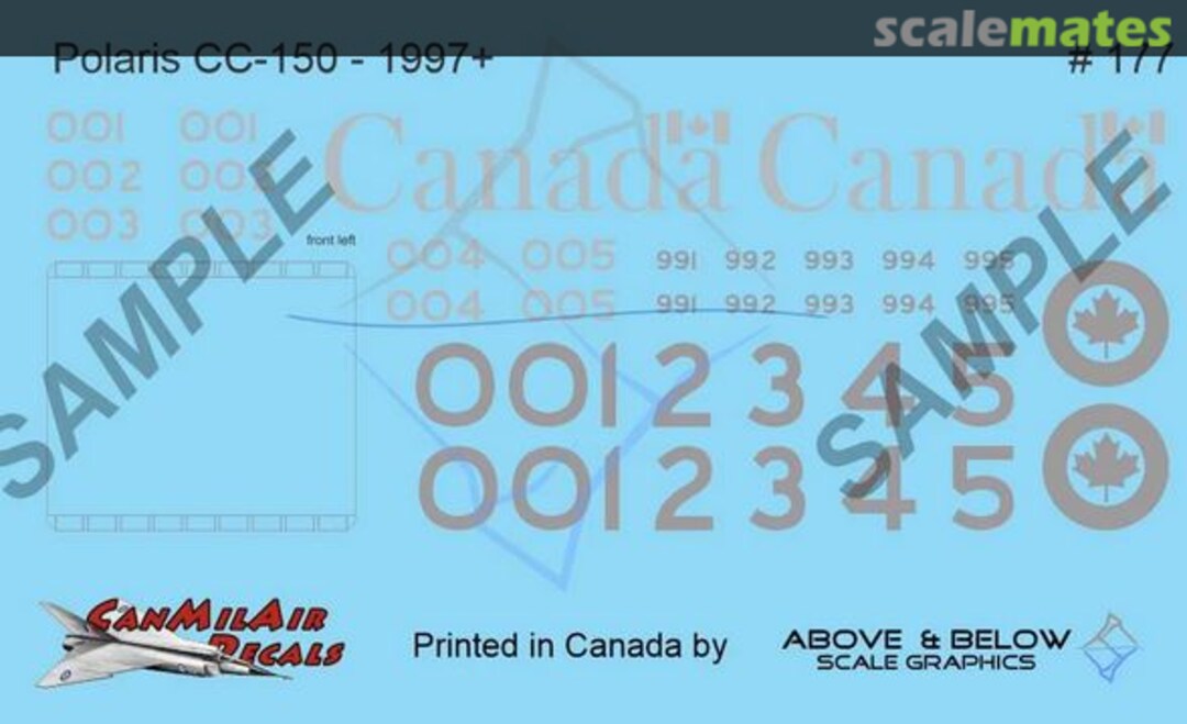 Contents Airbus CC-150 Polaris 176 & 177 Above & Below Graphics