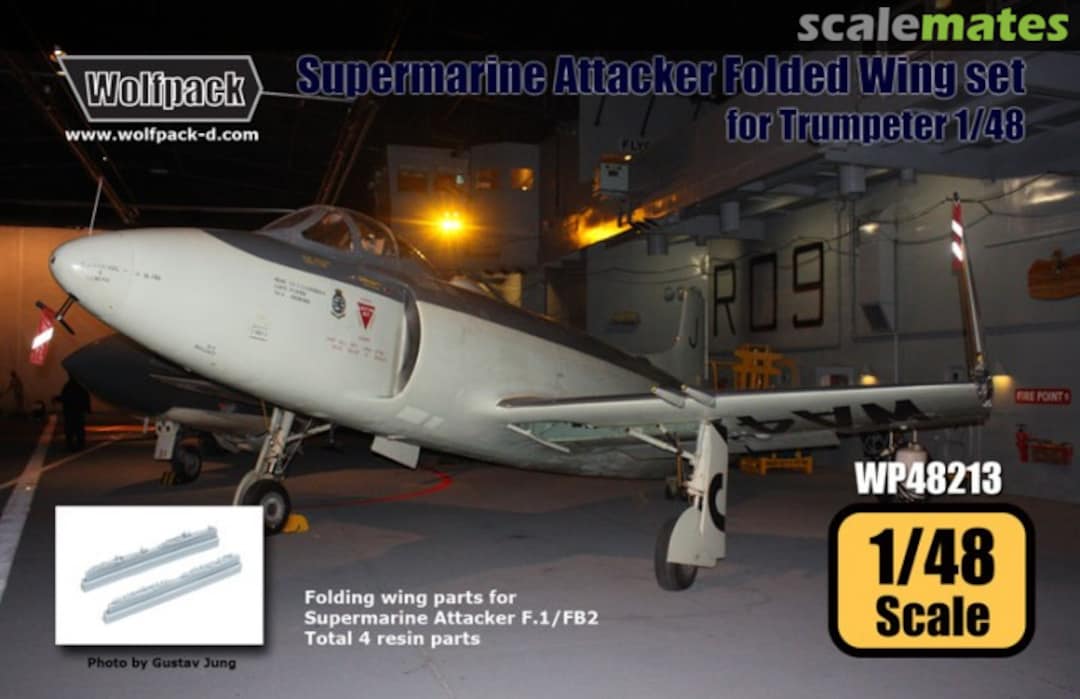 Boxart Supermarine Attacker Folded Wing Set WP48213 Wolfpack Boxart Supermarine Attacker Folded Wing Set WP48213 Wolfpack