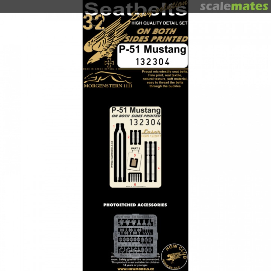 Boxart Double-sided Seatbelts 132304 HGW Models Boxart Double-sided Seatbelts 132304 HGW Models