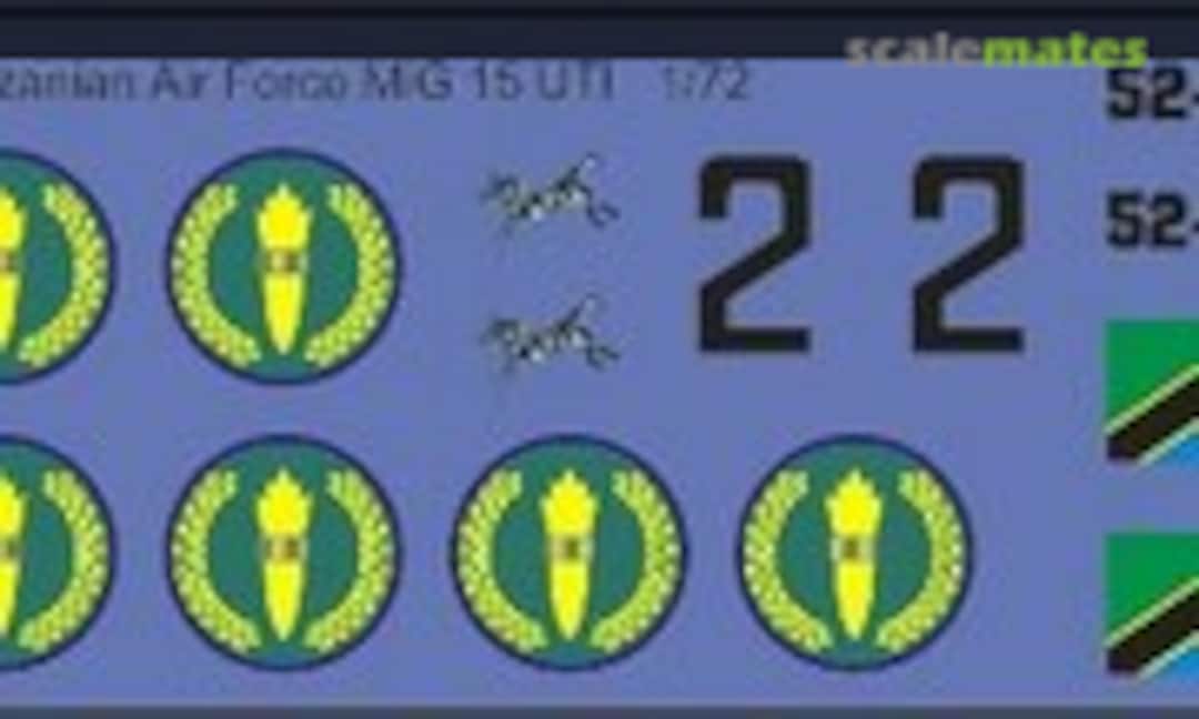 1:48 Tanzanian Air Force MiG 15 UTI (MAV Decals MAV-TAN481) MAV-TAN481