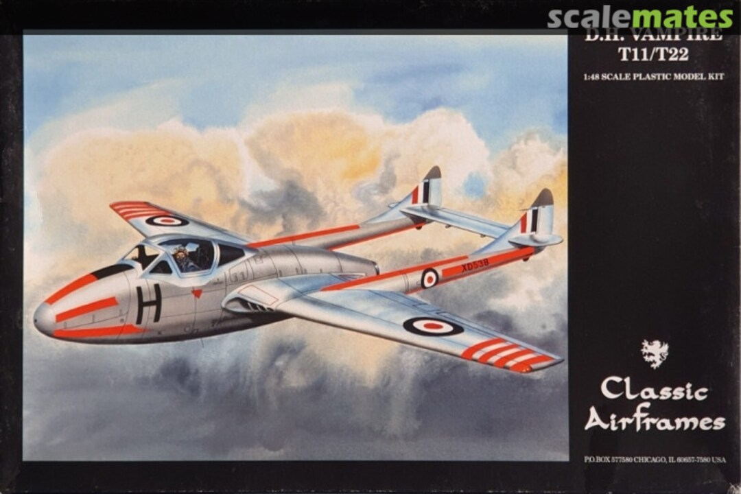 Boxart D.H. Vampire T11/T22 493 Classic Airframes Boxart D.H. Vampire T11/T22 493 Classic Airframes