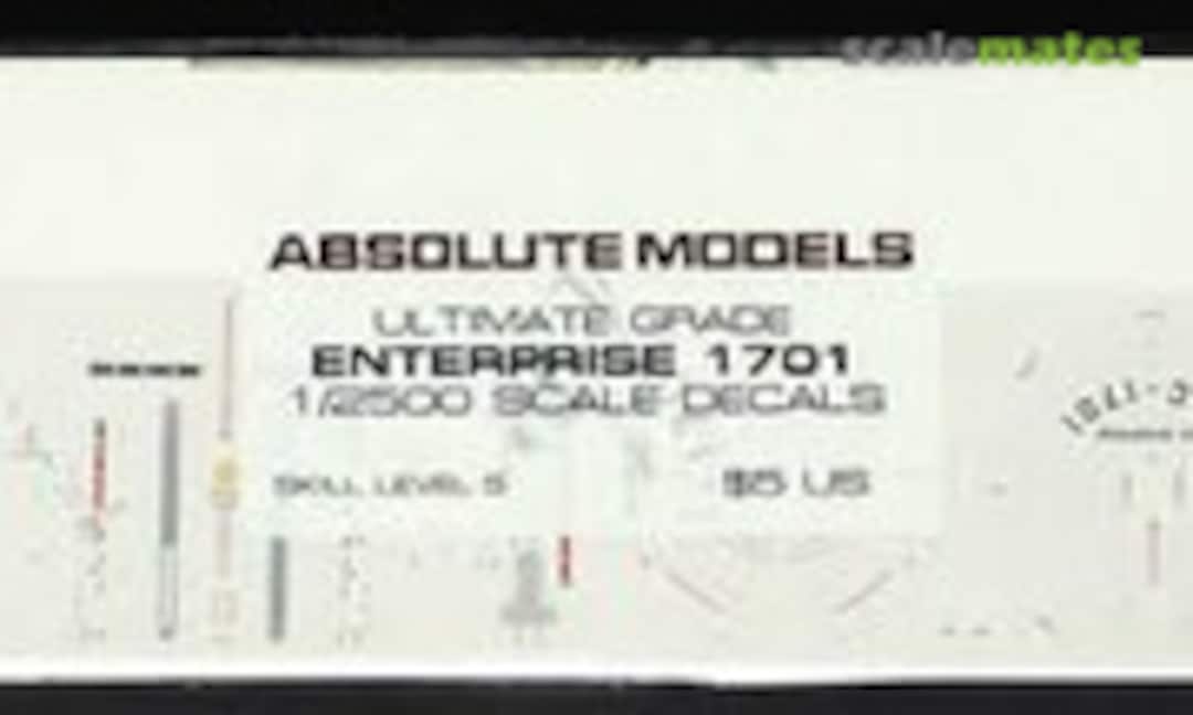 1:2500 Ultimate Grade Enterprise 1701 1/2500 Scale Decals (Absolute Models ABM-1701) ABM-1701
