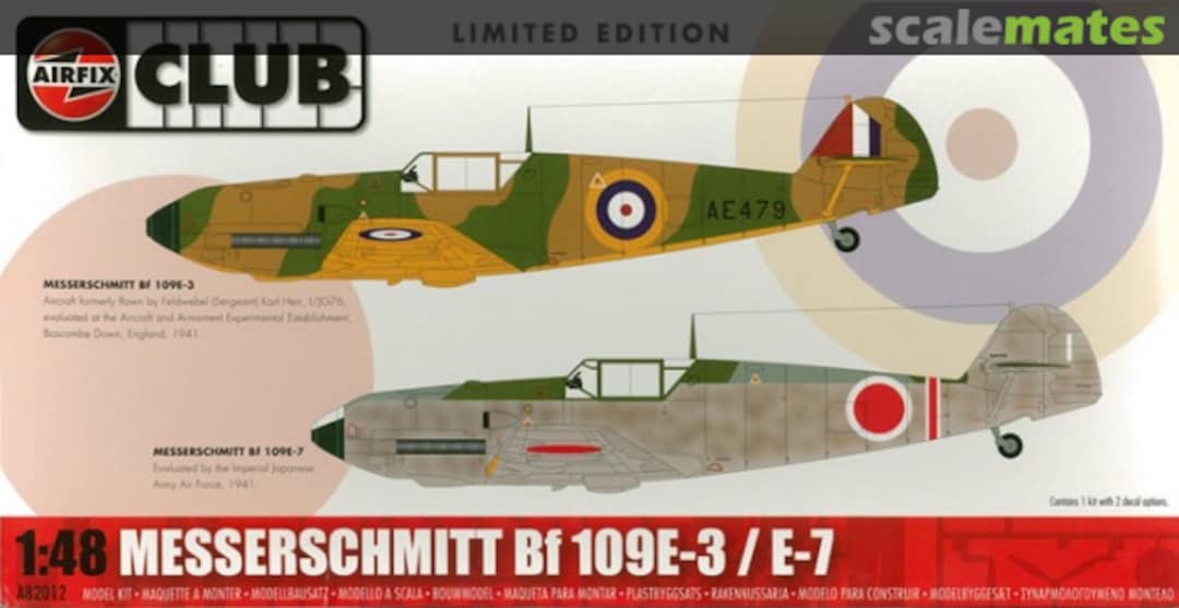 Boxart Messerschmitt Bf 109E-3 / E-7 A82012 Airfix Boxart Messerschmitt Bf 109E-3 / E-7 A82012 Airfix