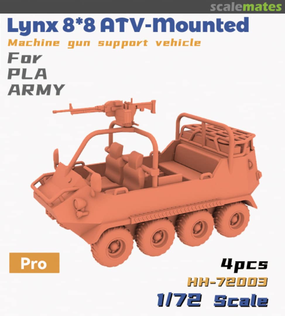 Boxart Lynx 8x8 ATV-Mounted Machine gun support vehicle HH-72003 Heavy Hobby