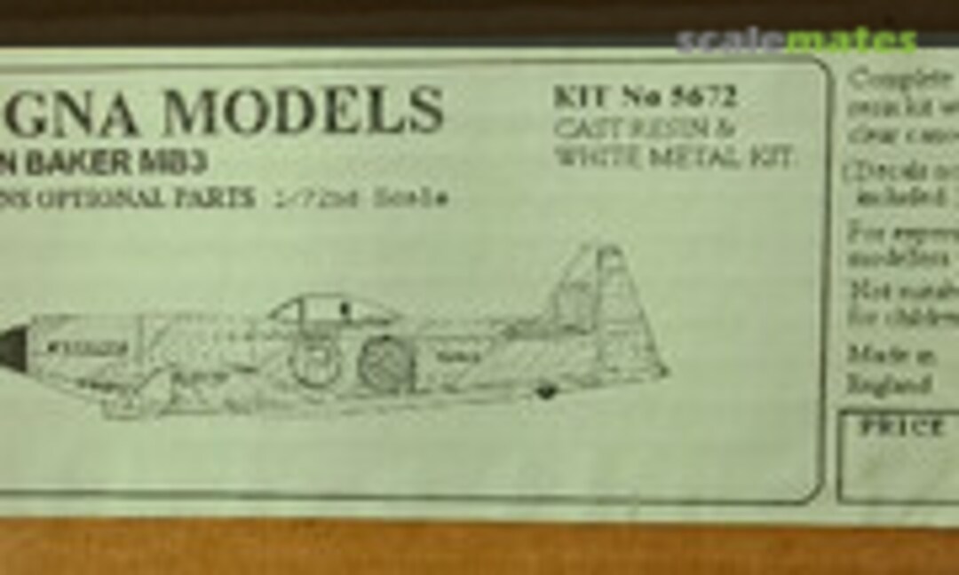 1:72 Martin Baker MB3 (Magna Models 5672) 5672
