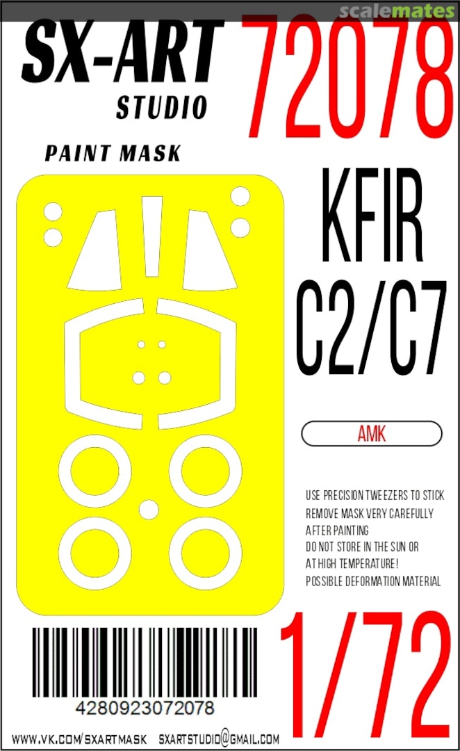 Boxart KFIR C2/C7 masks 72078 SX-Art Boxart KFIR C2/C7 masks 72078 SX-Art