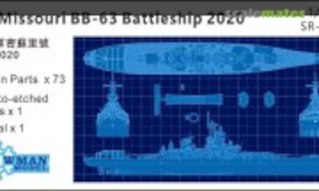 1:2000 USS Missouri BB-63 Battleship 2020 (Snowman Model SR-2036)