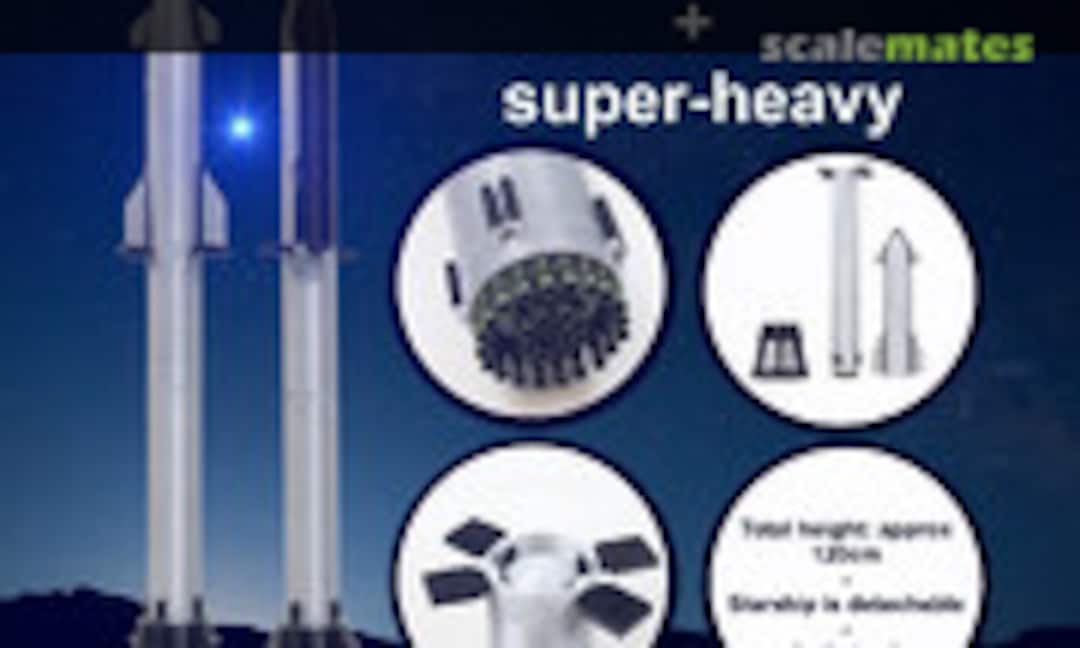 1:200 Starship SN-20 + super heavy booster (my3dbase 00954) 00954