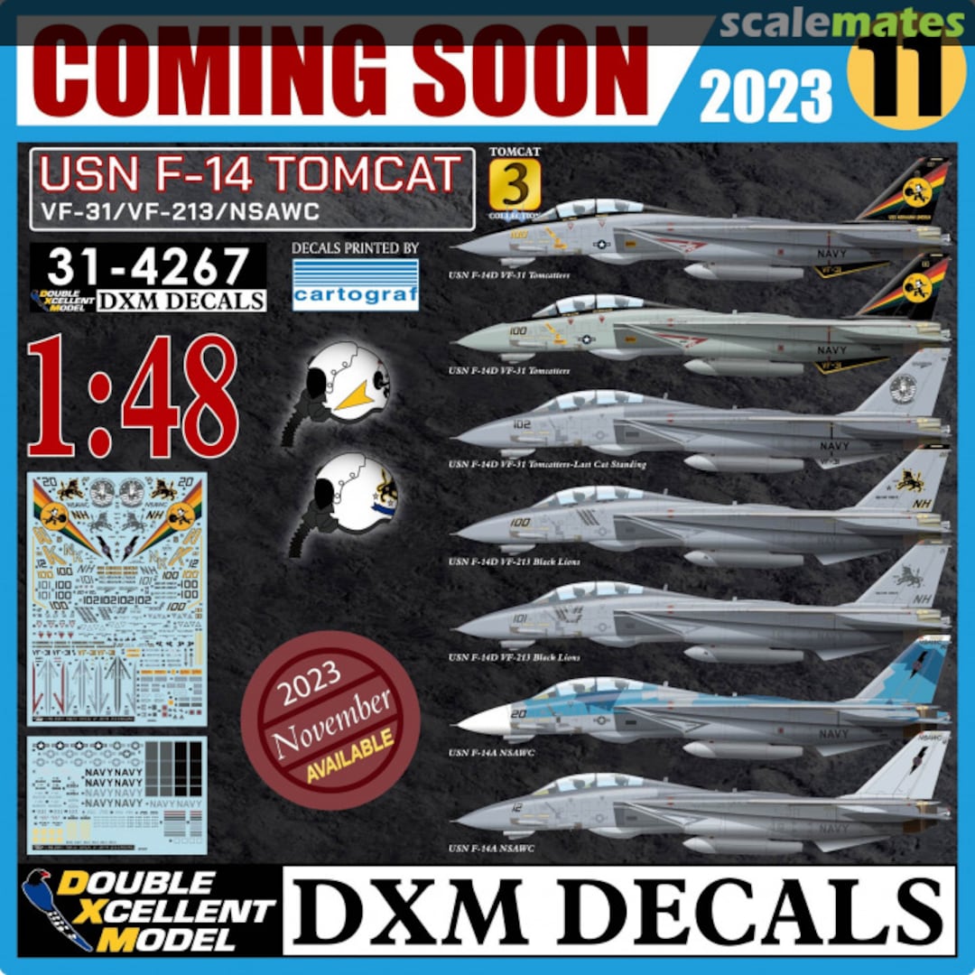Boxart USN F-14 Tomcat 31-4267 Double Xcellent Model Boxart USN F-14 Tomcat 31-4267 Double Xcellent Model