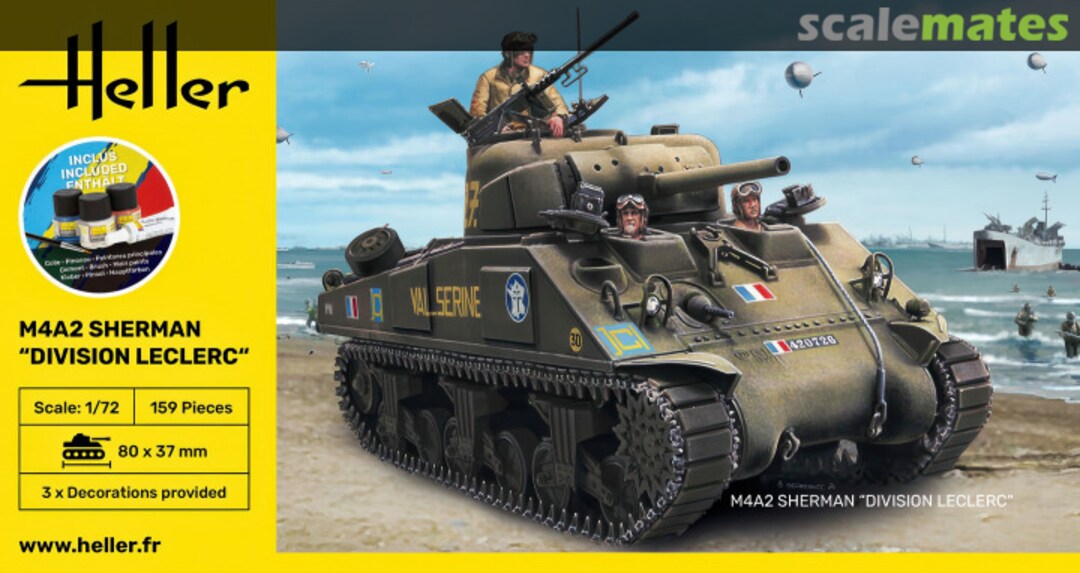 Boxart M4A2 Sherman "Division Leclerc" 56894 Heller Boxart M4A2 Sherman "Division Leclerc" 56894 Heller