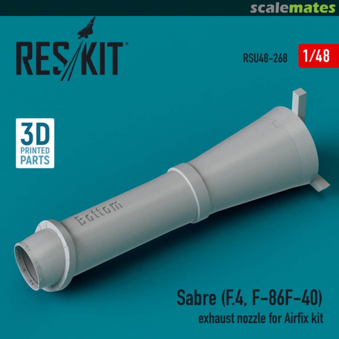 Boxart Sabre (F.4, F-86F-40) exhaust nozzle (3D Printed) RSU48-0268 ResKit Boxart Sabre (F.4, F-86F-40) exhaust nozzle (3D Printed) RSU48-0268 ResKit