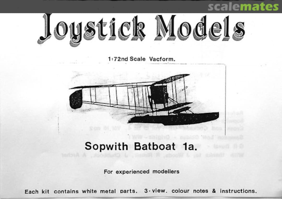 Boxart Sopwith Batboat 1a Joy 01 Joystick Models